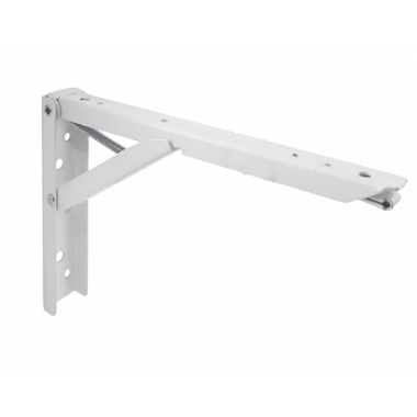 Кронштейн складной 136х240 мм для деревянных полок белый 2 шт BRK240/WHITE